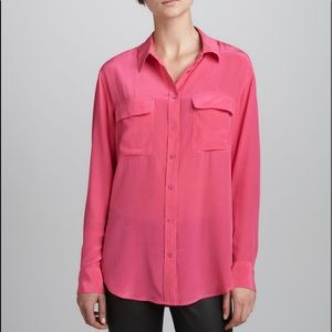 Equipment Pink Blouse XS